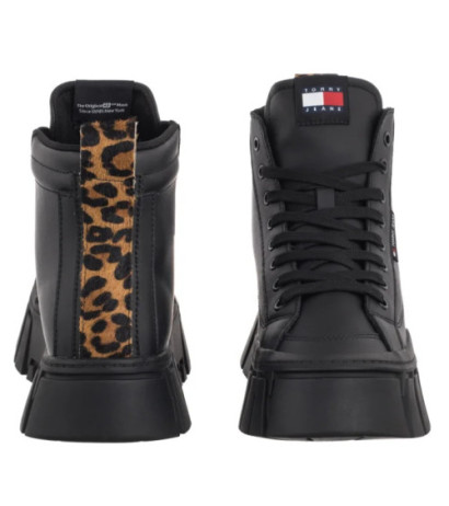 Tommy Hilfiger Tjw Vulc Flatform Leopard Black EN0EN02858 BDS (TH1402-b) kingad