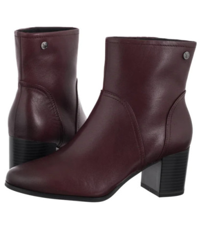 Caprice Bordowe 9-25306-45 540 Bordeaux Nappa (CP450-a) kurpes