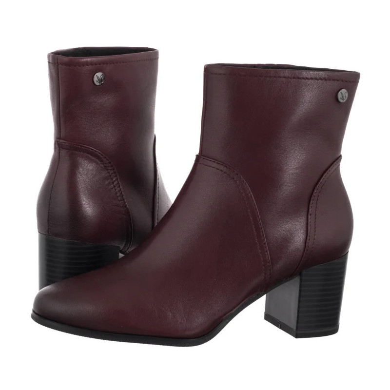 Caprice Bordowe 9-25306-45 540 Bordeaux Nappa (CP450-a) kurpes
