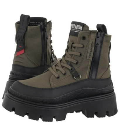Palladium Pallasquad Zip Tx Olive Night 99532-325-M (PA151-a) boots