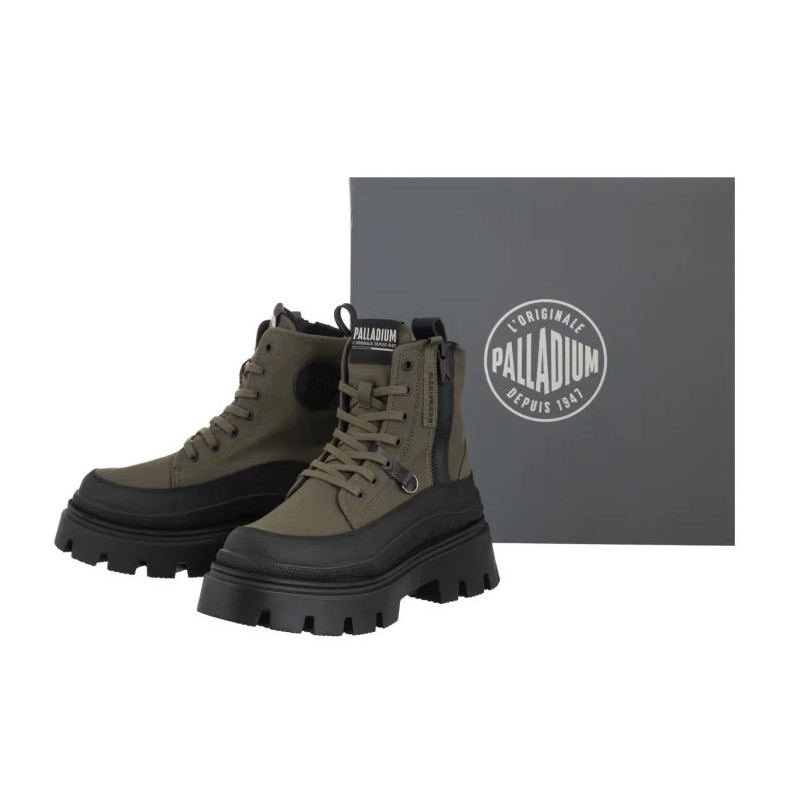 Palladium Pallasquad Zip Tx Olive Night 99532-325-M (PA151-a) boots
