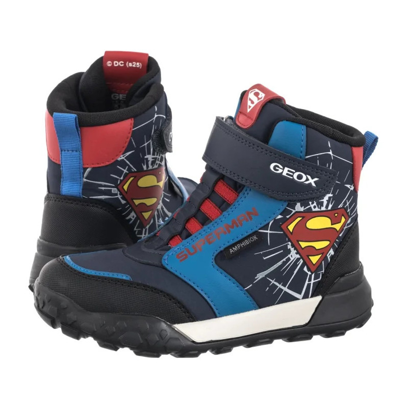 Geox J Trekkyup B ABX E Navy/Red J56MBC 054FU C0735 (GE240-a) aulinukai