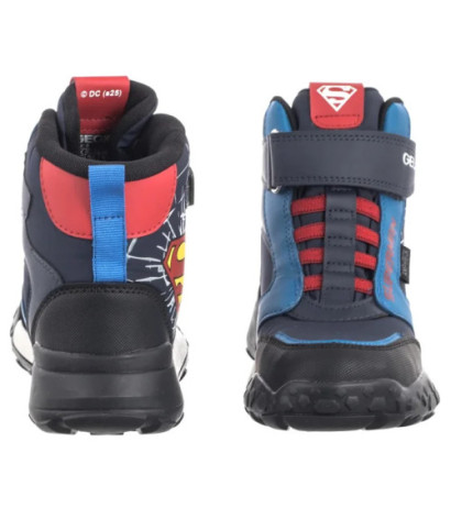 Geox J Trekkyup B ABX E Navy/Red J56MBC 054FU C0735 (GE240-a) ankle boots