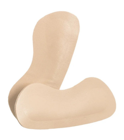 Coccine Heel Protector - Goat Leather & Latex Beige (CN4-a) īsās zeķes