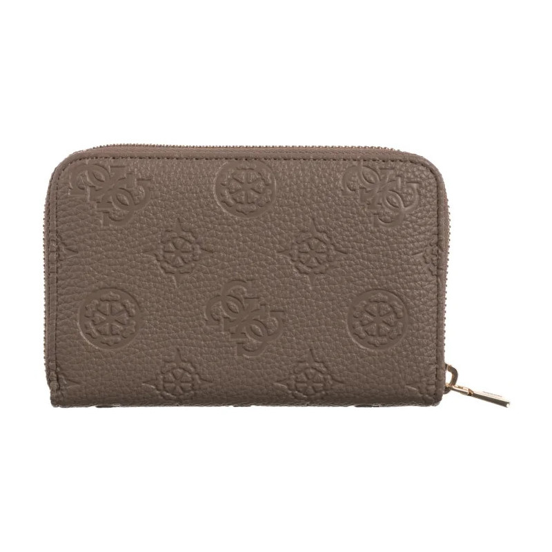 Guess Cresidia II Slg Medium Zip Around SWPD98 88140 Dark Taupe Logo (GU786-a) handbag