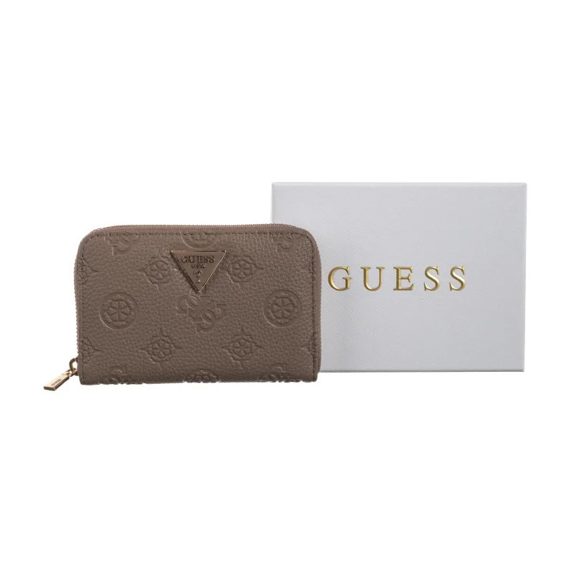 Guess Cresidia II Slg Medium Zip Around SWPD98 88140 Dark Taupe Logo (GU786-a) käekott