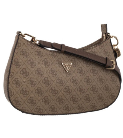 Guess Noelle II Top Zip Shoulder Bag HWBG96 72180 Latte Logo/Brown (GU787-a) rankinė