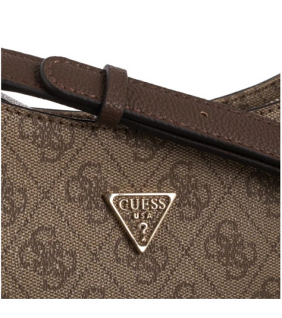 Guess Noelle II Top Zip Shoulder Bag HWBG96 72180 Latte Logo/Brown (GU787-a) rokassoma