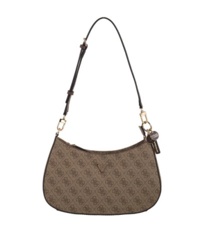 Guess Noelle II Top Zip Shoulder Bag HWBG96 72180 Latte Logo/Brown (GU787-a) rankinė