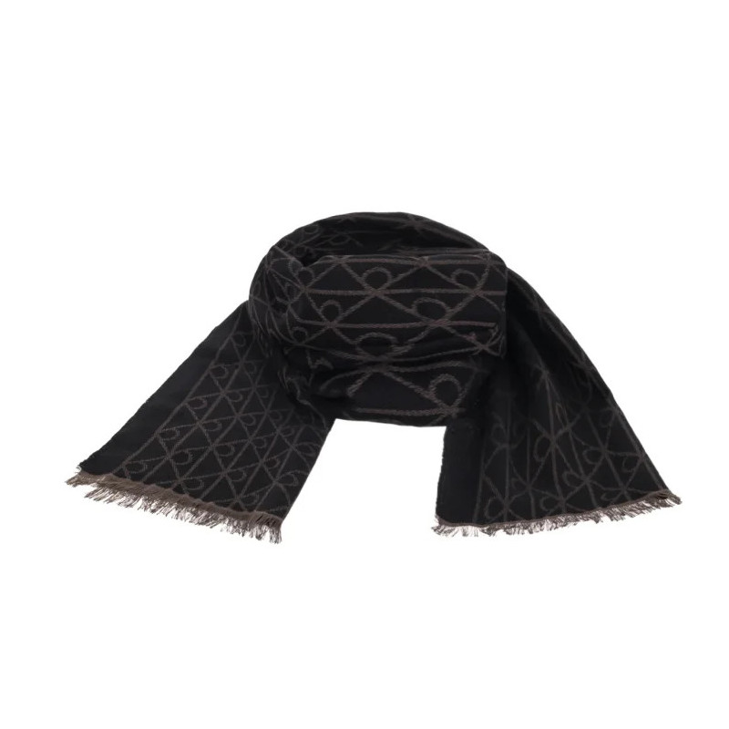 Calvin Klein Tonal Aop Wool Lw Scarf Mulch LV04D8064G BAY (CK695-a) aksesuaras