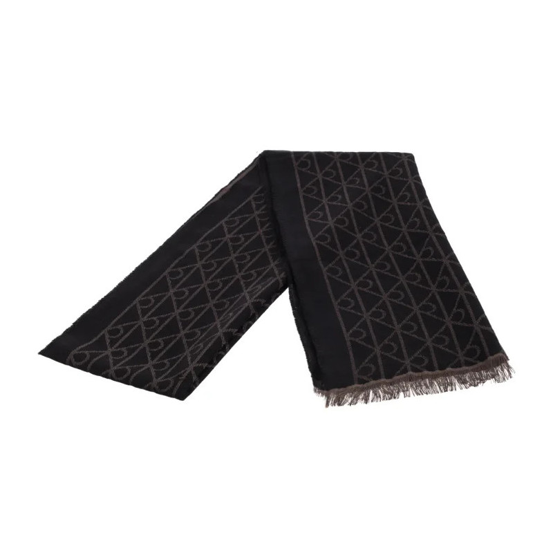 Calvin Klein Tonal Aop Wool Lw Scarf Mulch LV04D8064G BAY (CK695-a) aksesuaras