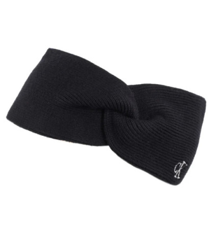 Calvin Klein CK Fine Rib Twist Headband Black LV04F8019G UB1 (CK696-a) josta