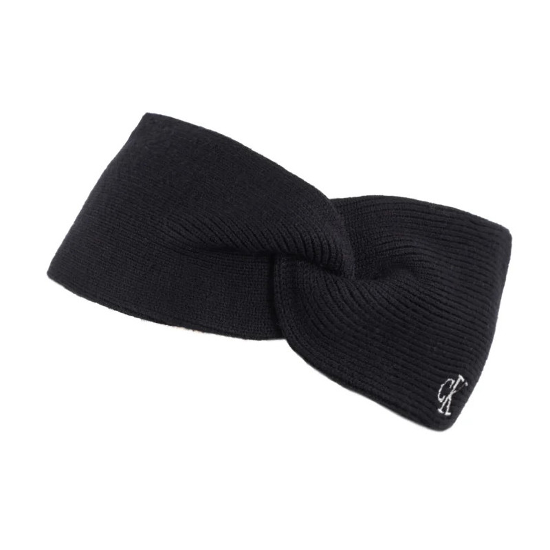 Calvin Klein CK Fine Rib Twist Headband Black LV04F8019G UB1 (CK696-a) josta