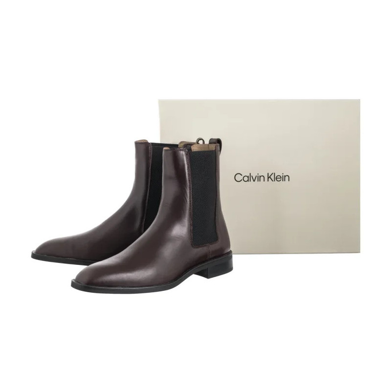 Calvin Klein Slim Ess Chelsea Lth Bordeaux/Black HM0HM01914 VH2 (CK698-a) batai