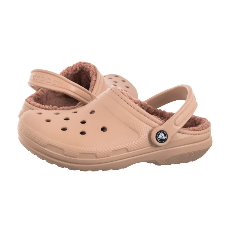 Crocs Classic Lined Clog Pink Caramel 203591-7AF (CR266-g) Sieviešu apavi/Flip Flops