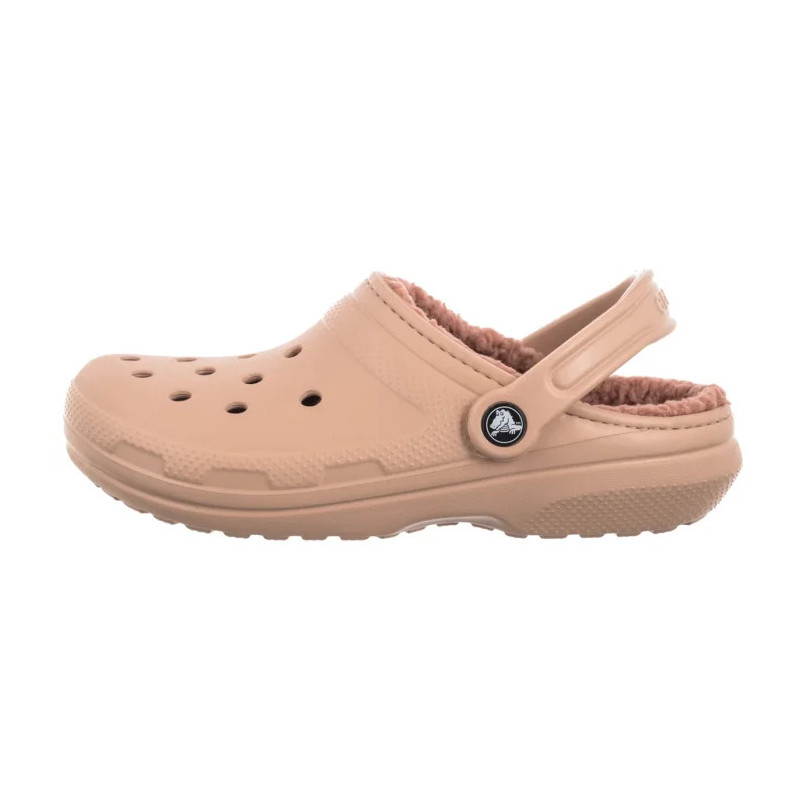 Crocs Classic Lined Clog Pink Caramel 203591-7AF (CR266-g) Sieviešu apavi/Flip Flops