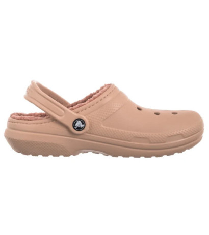 Crocs Classic Lined Clog Pink Caramel 203591-7AF (CR266-g) Women's Shoes/Flip Flops