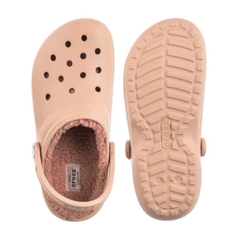 Crocs Classic Lined Clog Pink Caramel 203591-7AF (CR266-g) Moteriški batai/šlepetės