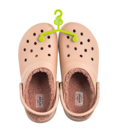 Crocs Classic Lined Clog Pink Caramel 203591-7AF (CR266-g) Sieviešu apavi/Flip Flops
