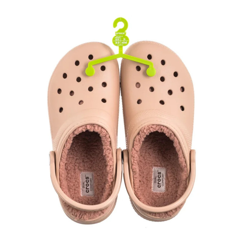 Crocs Classic Lined Clog Pink Caramel 203591-7AF (CR266-g) Sieviešu apavi/Flip Flops
