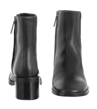 Calvin Klein Block Heel Zip Boot Lth Ck Black HW0HW02593 BEH (CK699-a) batai