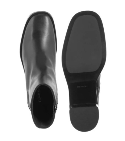 Calvin Klein Block Heel Zip Boot Lth Ck Black HW0HW02593 BEH (CK699-a) batai