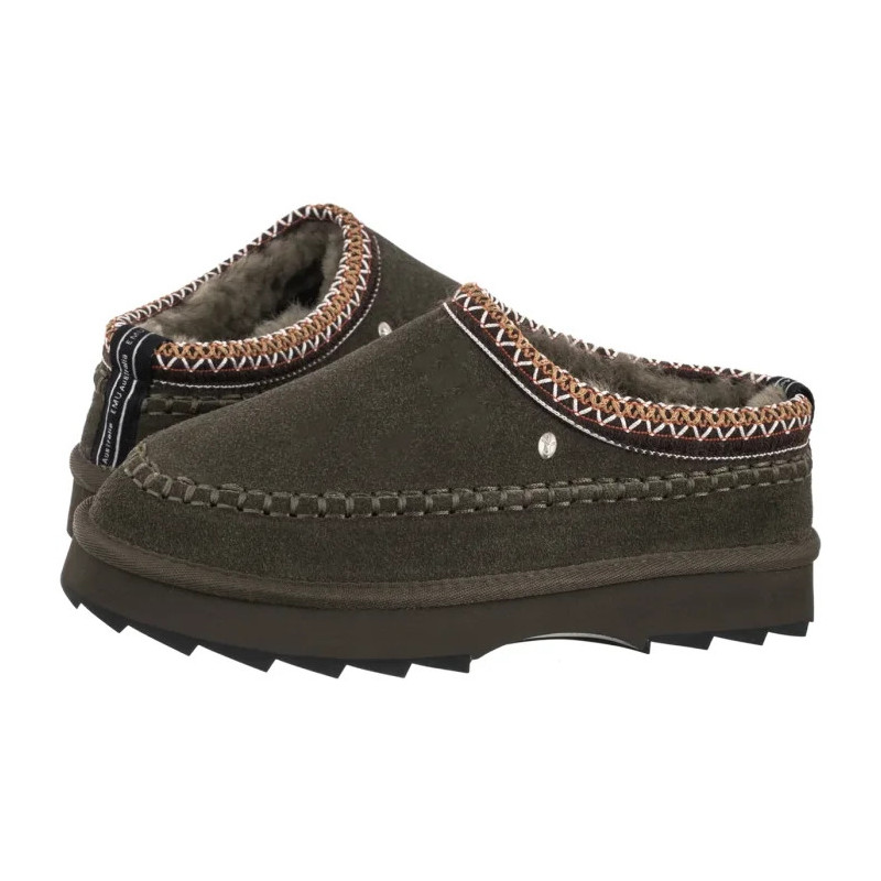 EMU Australia Sharky Adventure Scuff Dark Olive W13239 (EM532-b) Women's Shoes/Flip Flops