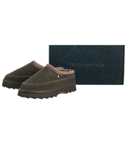 EMU Australia Sharky Adventure Scuff Dark Olive W13239 (EM532-b) Women's Shoes/Flip Flops