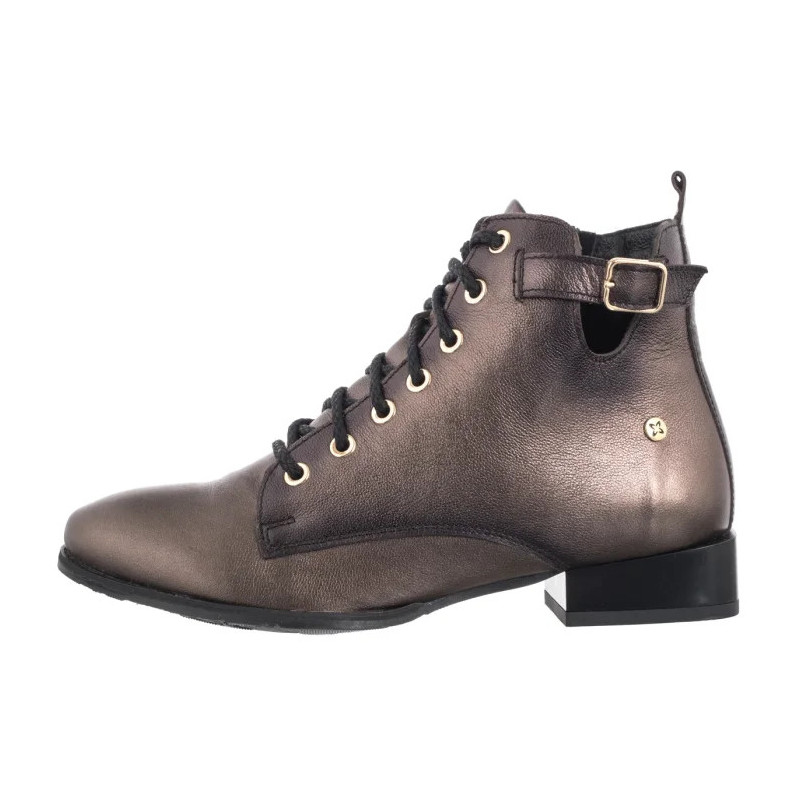 Maciejka Brązowe/Złote 07128-02/00-8 (MA1426-a) kurpes