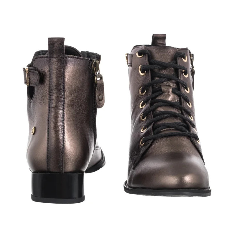 Maciejka Brązowe/Złote 07128-02/00-8 (MA1426-a) kurpes