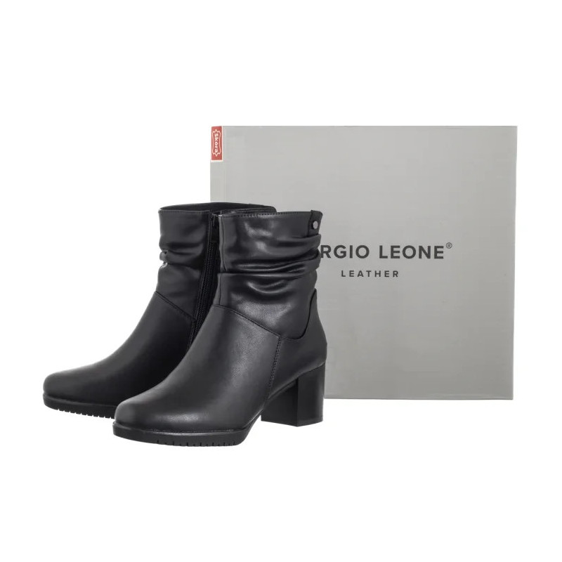 Sergio Leone Czarne BT 25636-S (SL579-b) batai