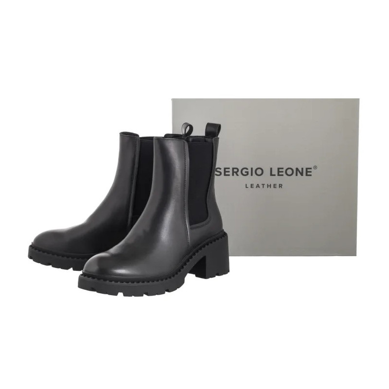 Sergio Leone Czarne BT 25427-S (SL581-a) shoes