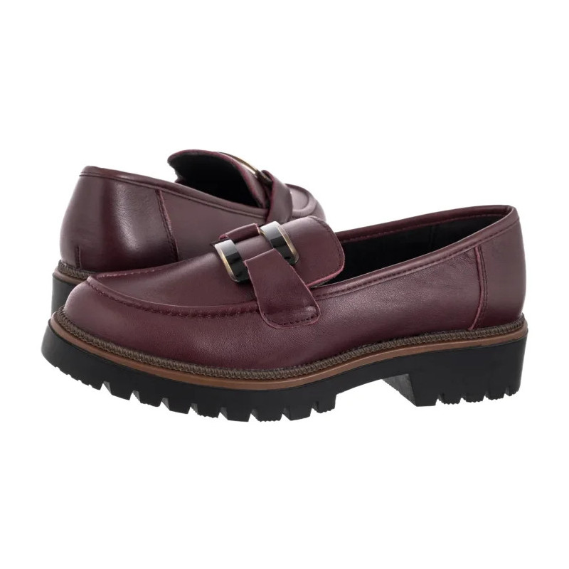 Sergio Leone Bordowe MK 25166-S  (SL582-a) shoes