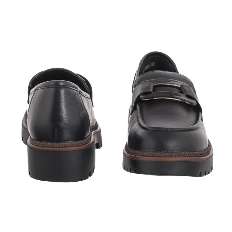 Sergio Leone Czarne MK 25166-S  (SL582-b) kurpes