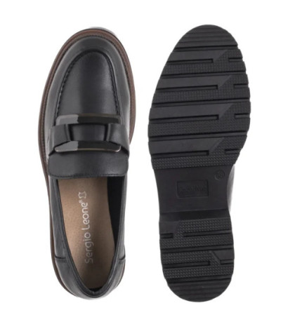 Sergio Leone Czarne MK 25166-S  (SL582-b) batai