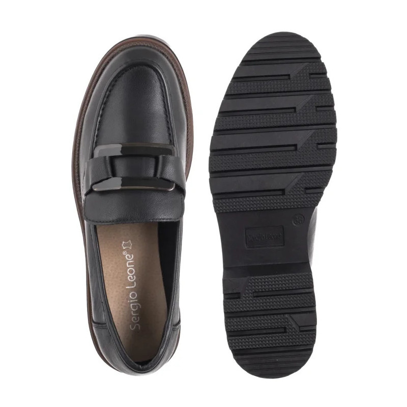 Sergio Leone Czarne MK 25166-S  (SL582-b) batai