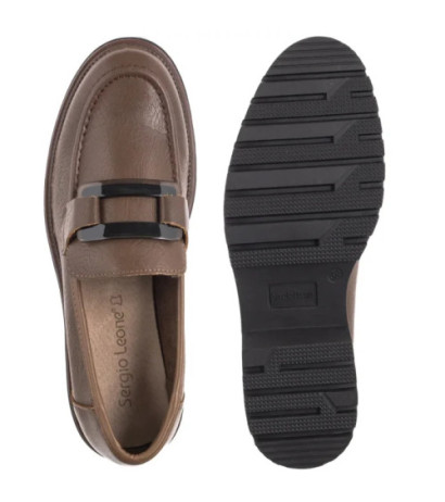 Sergio Leone Brązowe MK 25166-S  (SL582-c) batai