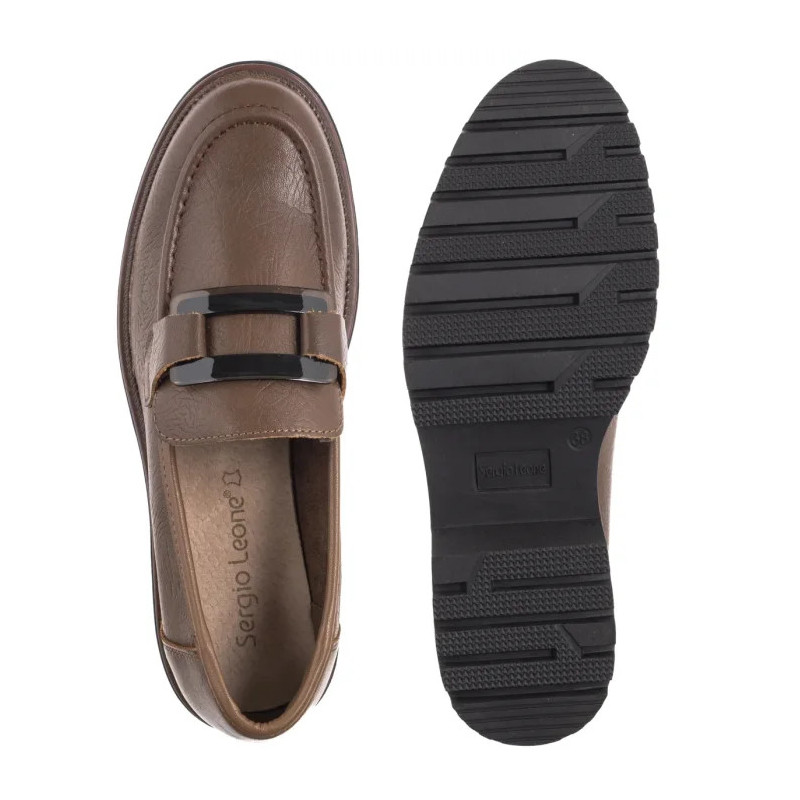 Sergio Leone Brązowe MK 25166-S  (SL582-c) batai