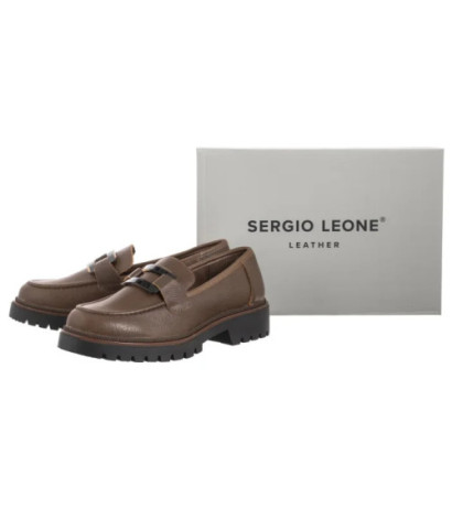 Sergio Leone Brązowe MK 25166-S  (SL582-c) batai