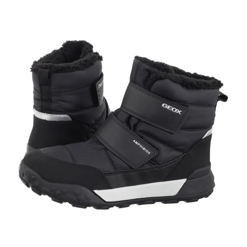 Geox J Trekkyup B ABX F Black J46MBF 0UFU54 C9999 (GE243-a) saapad