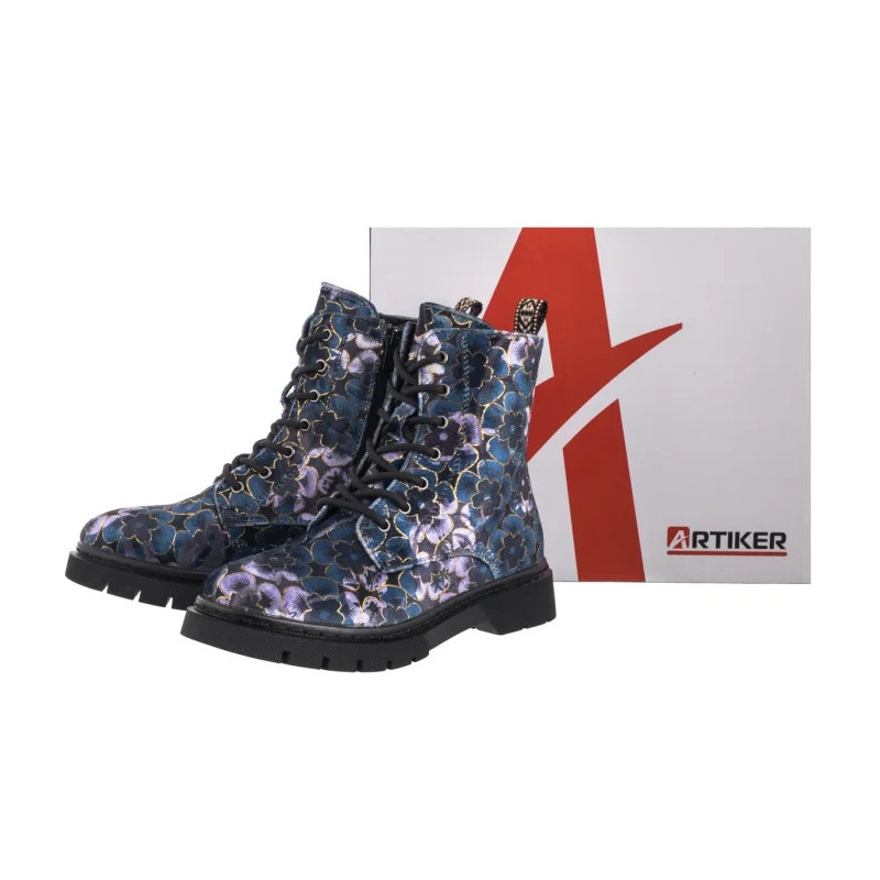 Artiker Granatowe/Multikolor 57C1052 (AR187-a) shoes
