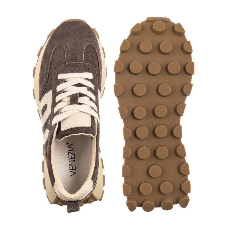 Venezia Brązowe V408-00400-02BRO (VE868-a) sporta apavi