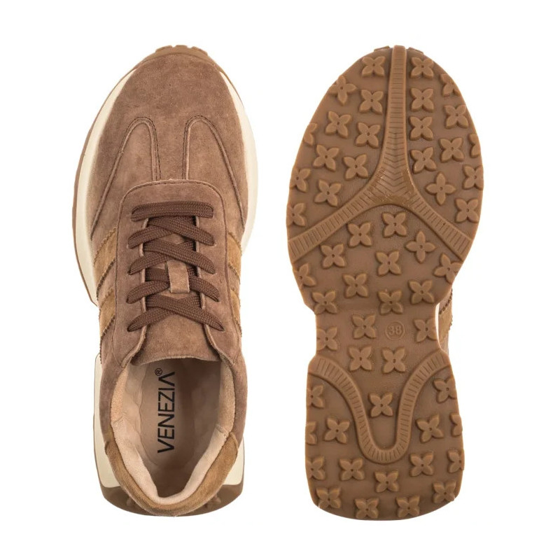 Venezia Brązowe V408-00398-02CUO (VE869-a) sportiniai bateliai