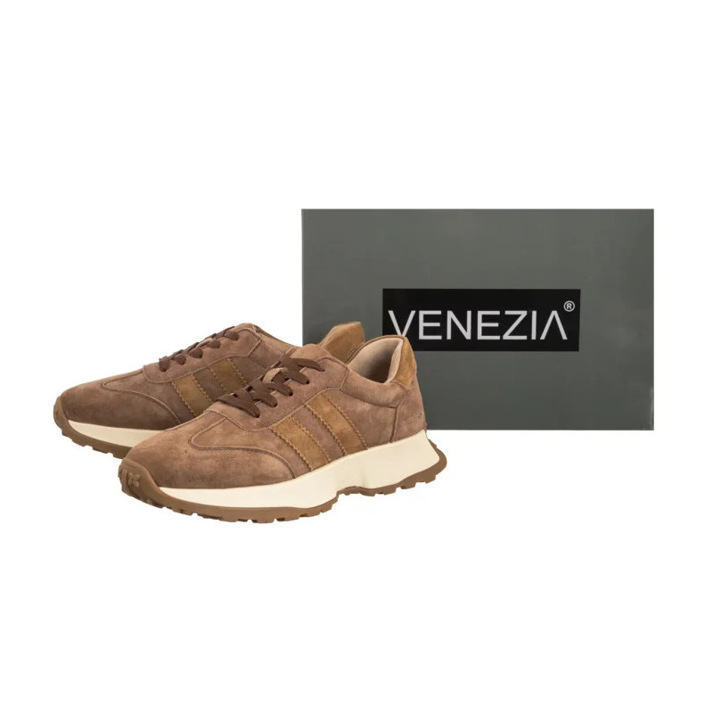 Venezia Brązowe V408-00398-02CUO (VE869-a) sporta apavi
