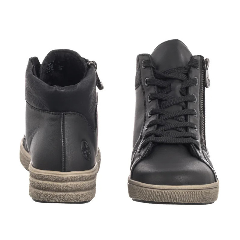Rieker Czarne X0709-01 Black (RI299-a) kurpes