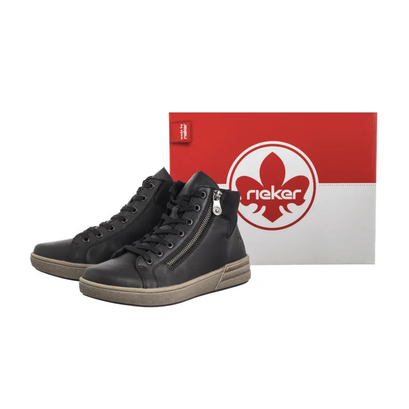 Rieker Czarne X0709-01 Black (RI299-a) kurpes