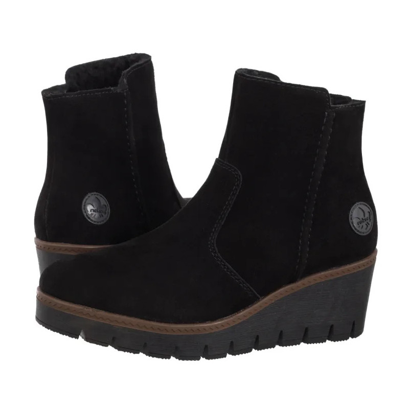 Rieker Czarne Y5065-00 Black (RI301-a) Boots