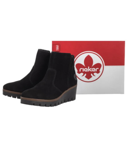 Rieker Czarne Y5065-00 Black (RI301-a) zābaki