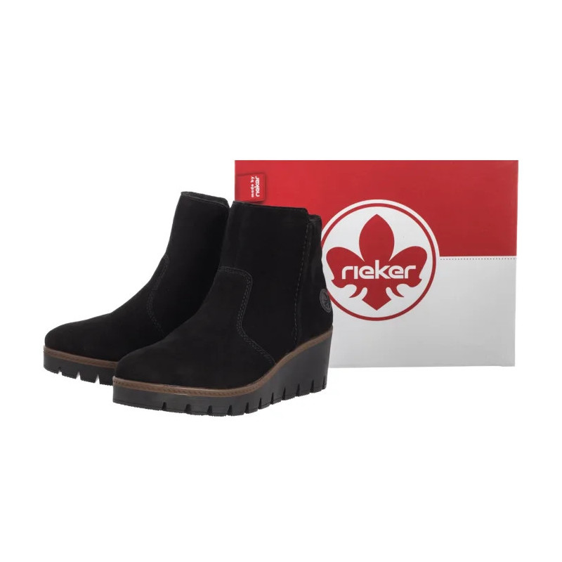 Rieker Czarne Y5065-00 Black (RI301-a) zābaki