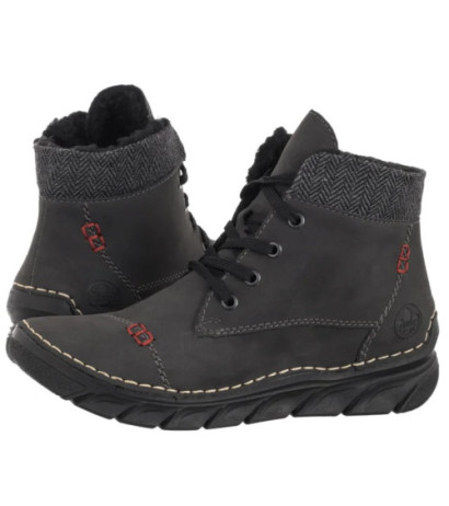 Rieker Szare 55031-45 Grey (RI303-a) kurpes